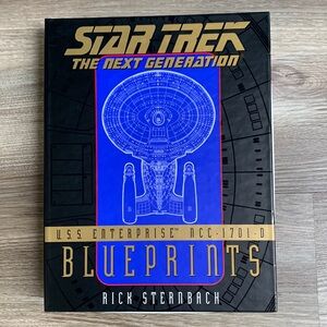 Star Trek Next Generation USS Enterprise NCC-1701-D Blueprints Sternbach 1996